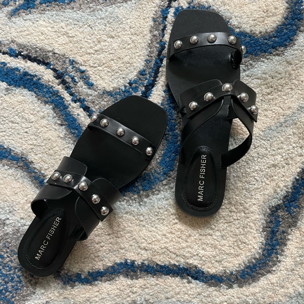 New Marc Fisher flats/sandals with studs